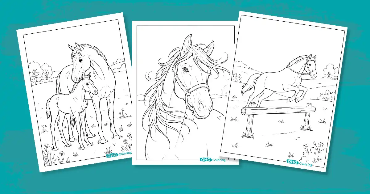 Horse Coloring pages image collection